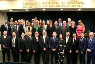 40 conselheiros da nova gestão do Cremers 2023-2028. Foto: Divulgação Cremers.