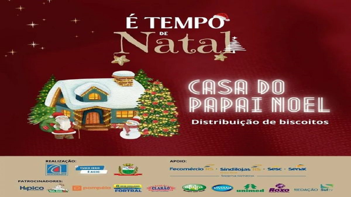 Campanha “É tempo de natal” contará com diversas atrações