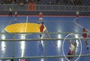 Jovem passa mal após cobrar lateral e morre no hospital. Foto: Reprodução/Twitter