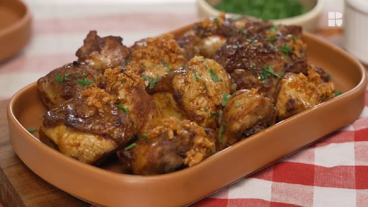 Frango a passarinho na air fryer