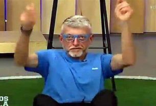 Farid Germano Filho imitou um macaco para caçoar do Internacional, rival do Grêmio, durante a edição da última quinta-feira (14)