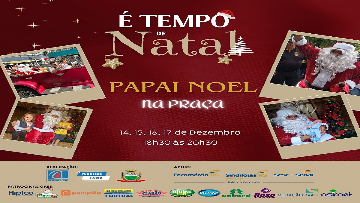 O evento faz parte das atividades promovidas pelo projeto É Tempo de Natal.