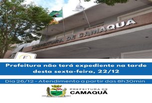 Prefeitura não terá expediente na tarde desta sexta-feira (22)