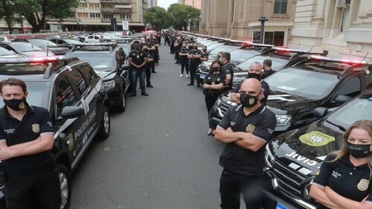 Forças policiais do RS apreenderam 9 mil armas em 2023. Foto: Itamar Aguiar/Palácio Piratini