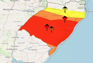 INMET elevou alerta para a cor vermelha que significa situação de