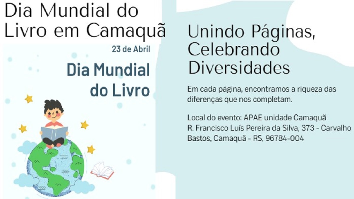 “Unindo Páginas, Celebrando Diversidades” é o lema deste ano do evento em comemoração ao Dia Mundial do Livro.