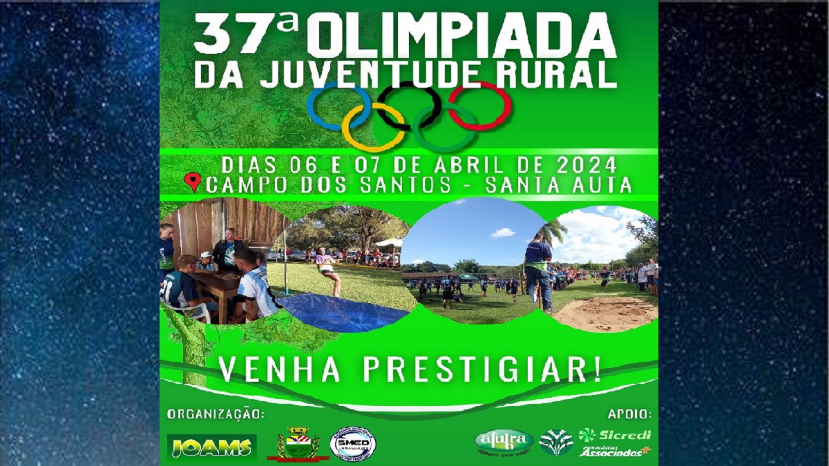 Evento acontecerá no Campo dos Santos, na localidade da Santa Auta.