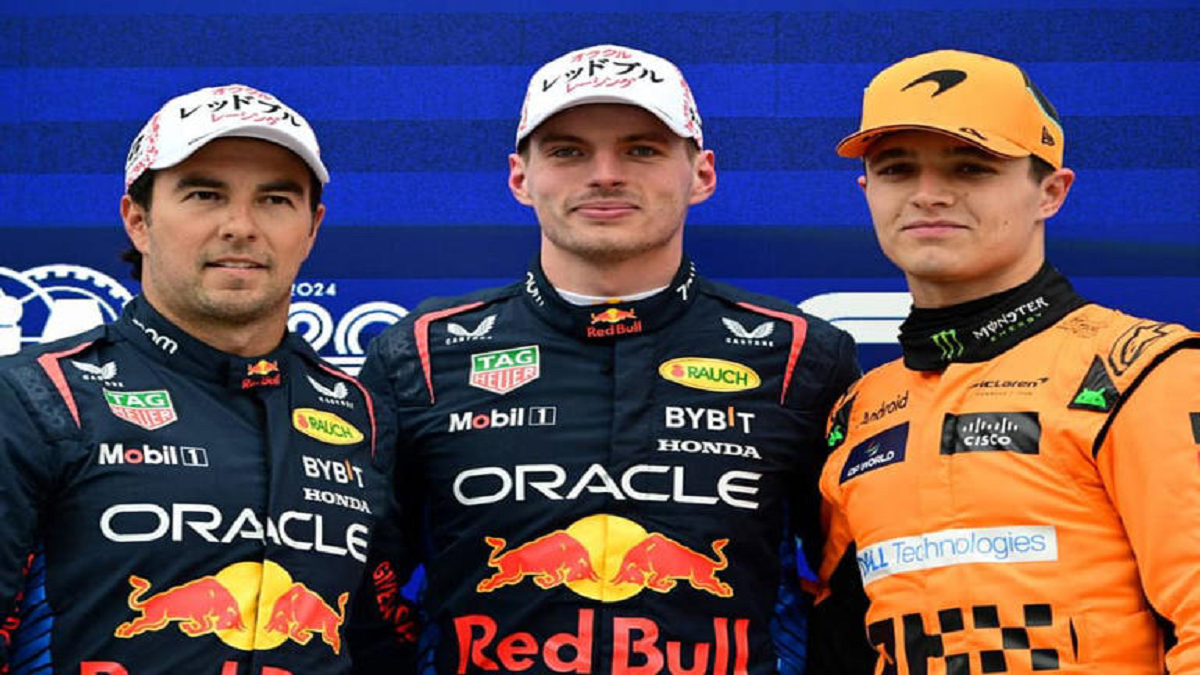 Max, Sergio Pérez e Lando Norris
