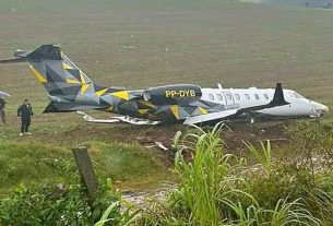 Sem ferimentos, passageiros e tripulantes saíram da aeronave sem necessidade de ajude. (Foto: Aeroin.net)