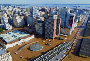 As cheias no Guaíba são consequência do escoamento da água do interior do Estado