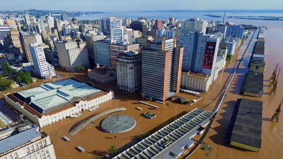 As cheias no Guaíba são consequência do escoamento da água do interior do Estado