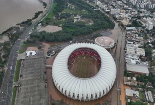 Estádio Beira-Rio, do Internacional, em foto registrada no domingo, 12. Foto: Andre Penner/AP