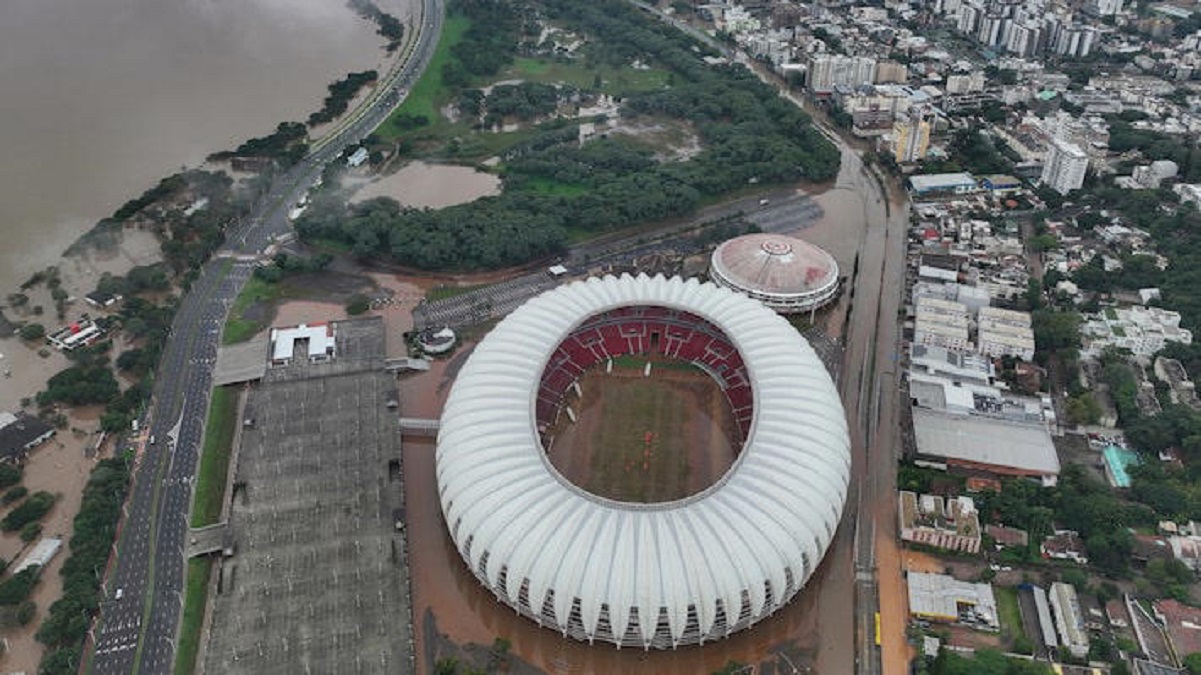 Estádio Beira-Rio, do Internacional, em foto registrada no domingo, 12. Foto: Andre Penner/AP