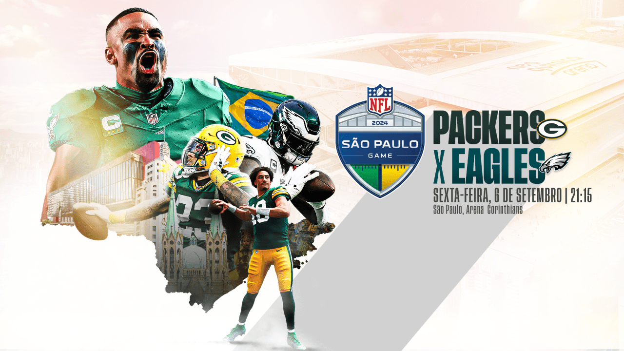 NFL divulga datas das vendas de ingressos para partida entre Packers e Eagles no Brasil