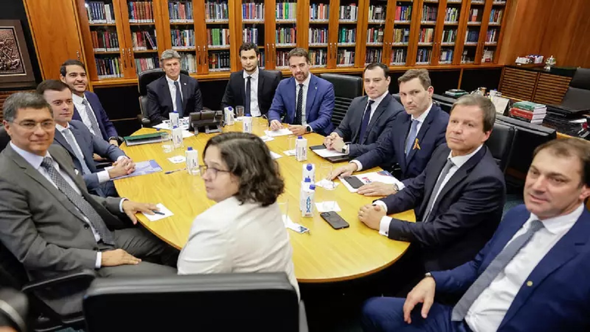 Audiência no gabinete do ministro Luiz Fux para tratar sobre a dívida do Rio Grande do Sul.