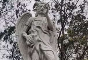 Uma estátua em homenagem a Lúcifer foi construída no templo, que não teve o endereço divulgado