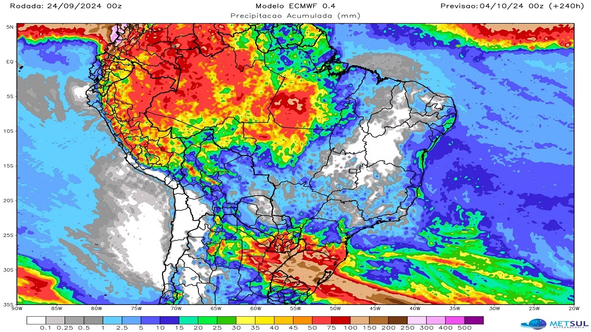 Alerta sobre a chuva em Camaquã