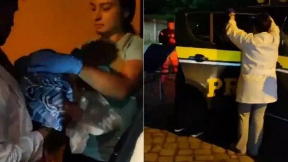 Antony nasceu com saúde dentro de viatura, trazendo felicidade aos pais e policiais