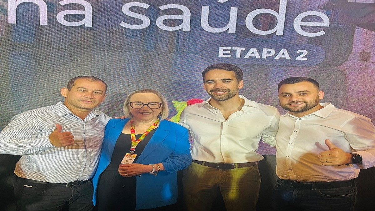 O evento teve a presença ainda do governador do Estado, Eduardo Leite, e da secretária Estadual da Saúde, Arita Bergmann.