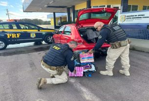 Os criminosos, naturais de Pelotas, estavam levando a droga de Santa Catarina para a cidade gaúcha.