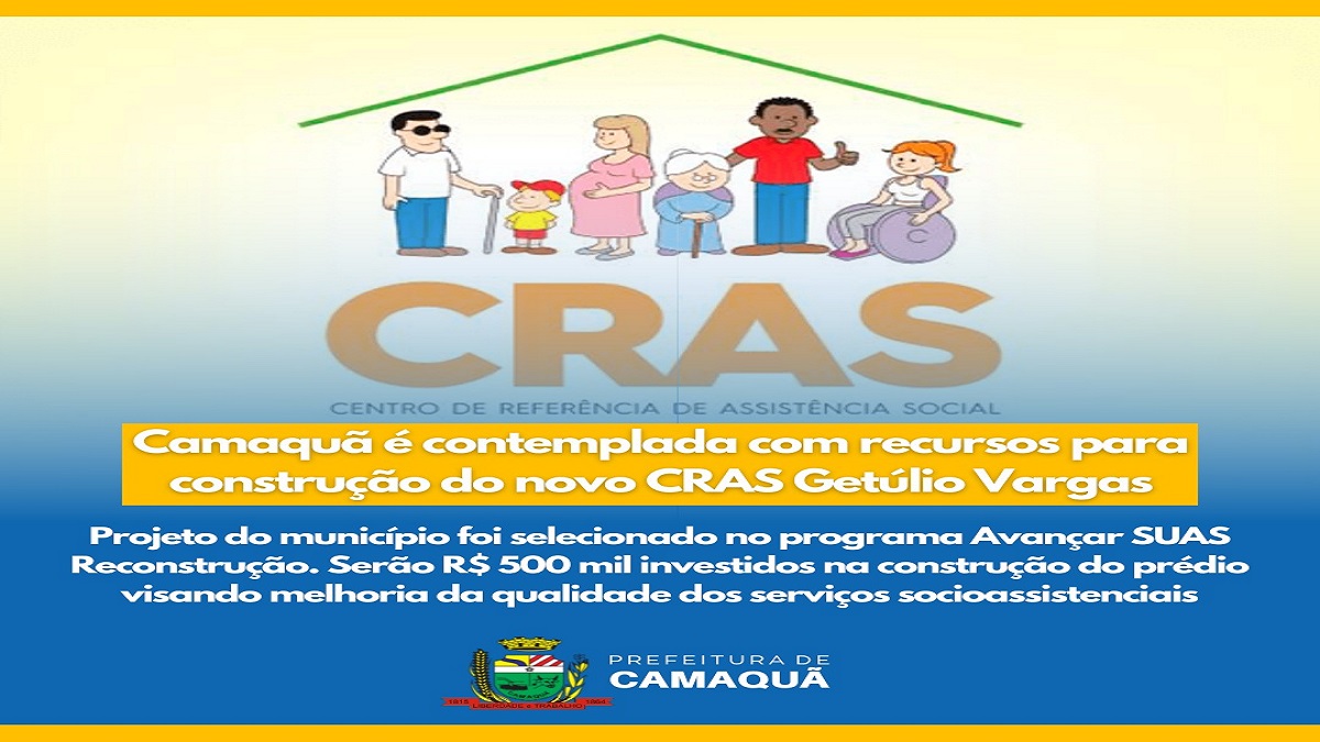 A proposta foi selecionada no programa Avançar SUAS Reconstrução do Governo do Estado.