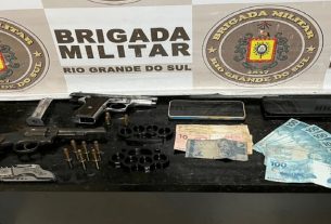 Brigada Militar prende cinco homens por roubo a propriedade rural em Chuvisca.