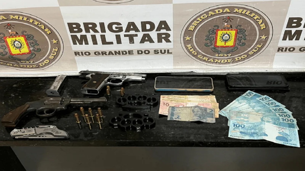 Brigada Militar prende cinco homens por roubo a propriedade rural em Chuvisca.