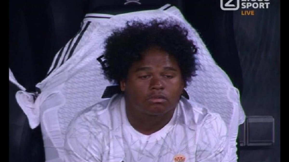 ndrick virou meme em Atalanta x Real Madrid.