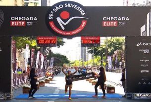 A brasileira Nubia de Oliveira foi a terceira colocada da São Silvestre