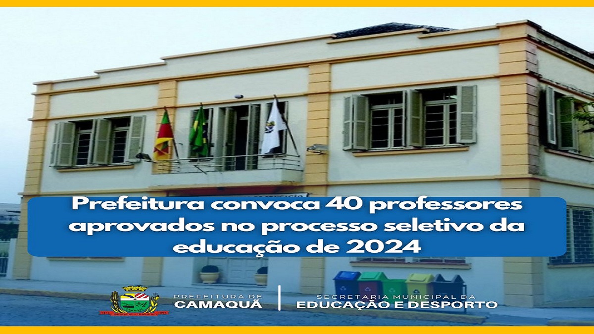 Prefeitura convoca 40 professores aprovados no processo seletivo da educação de 2024