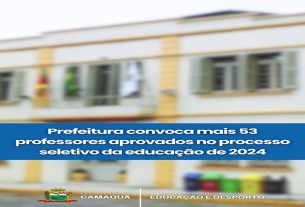 Prefeitura convoca mais 53 Professores aprovados no processo seletivo da educação de 2024.