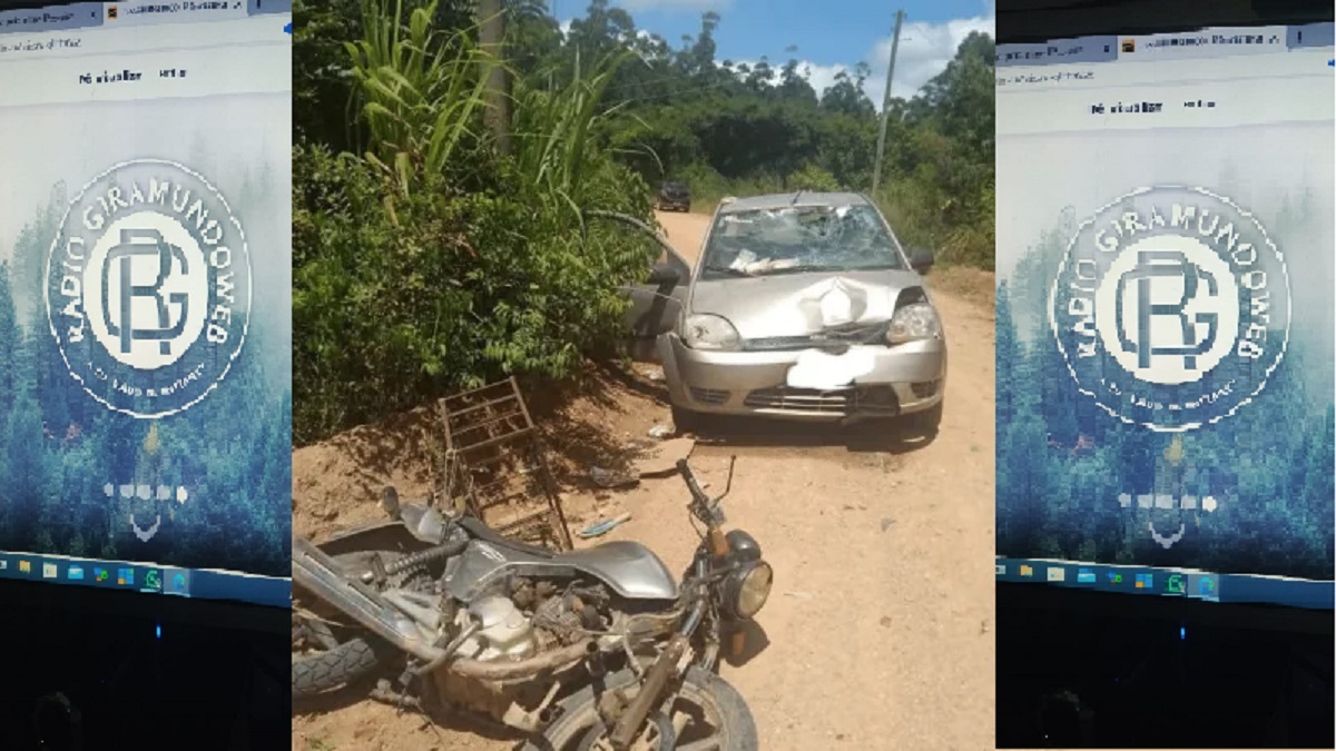 O acidente ocorreu no final da manhã desta sexta-feira (07), na localidade de Linha Trinta e Cinco, na Bela Vista