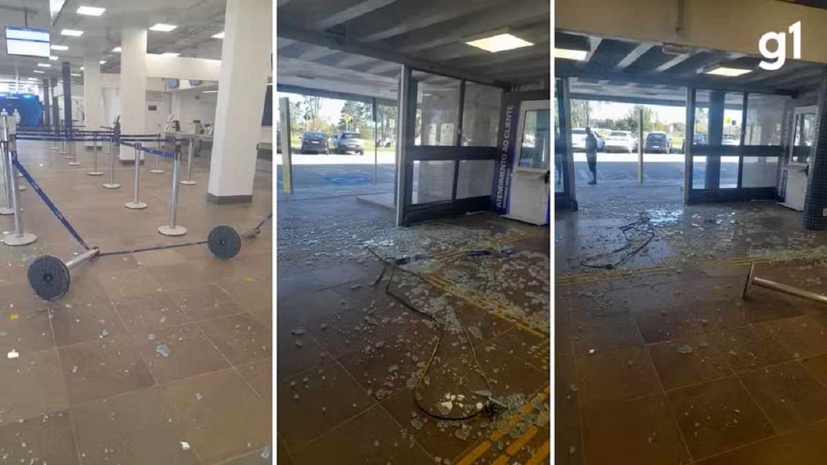 Passageiro vandalizou aeroporto e agrediu funcionário de companhia aérea após perder voo em Pelotas