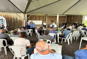 Vice-prefeito Luciano Dias esteve no encontro voltado aos produtores de arroz.