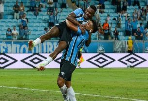 Capitão Edenilson marcou o segundo gol gremista na partida | Foto: Pedro Piegas