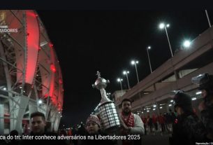 Grupo do Inter definido na Libertadores 2025