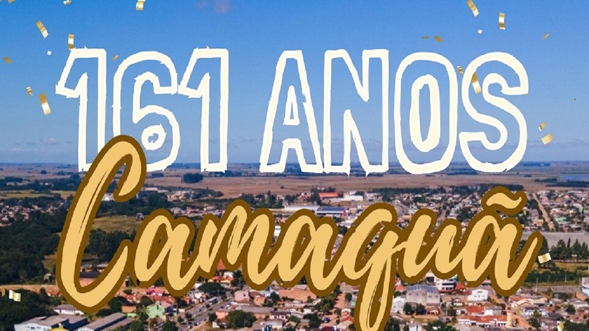 programação da festa de 161 anos de Camaquã