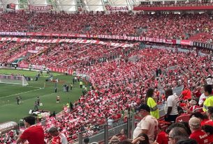o Internacional está realizando promoção para que a torcida marque presença no estádio Beira-Rio