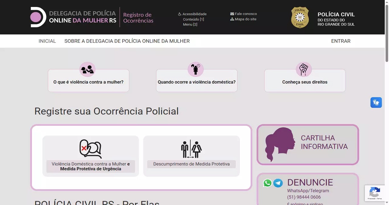 Pedir medida protetiva pela internet, ...