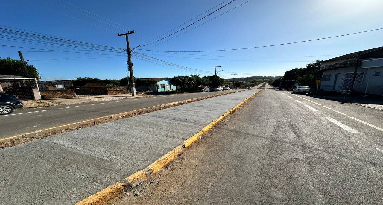 Novos canteiros centrais