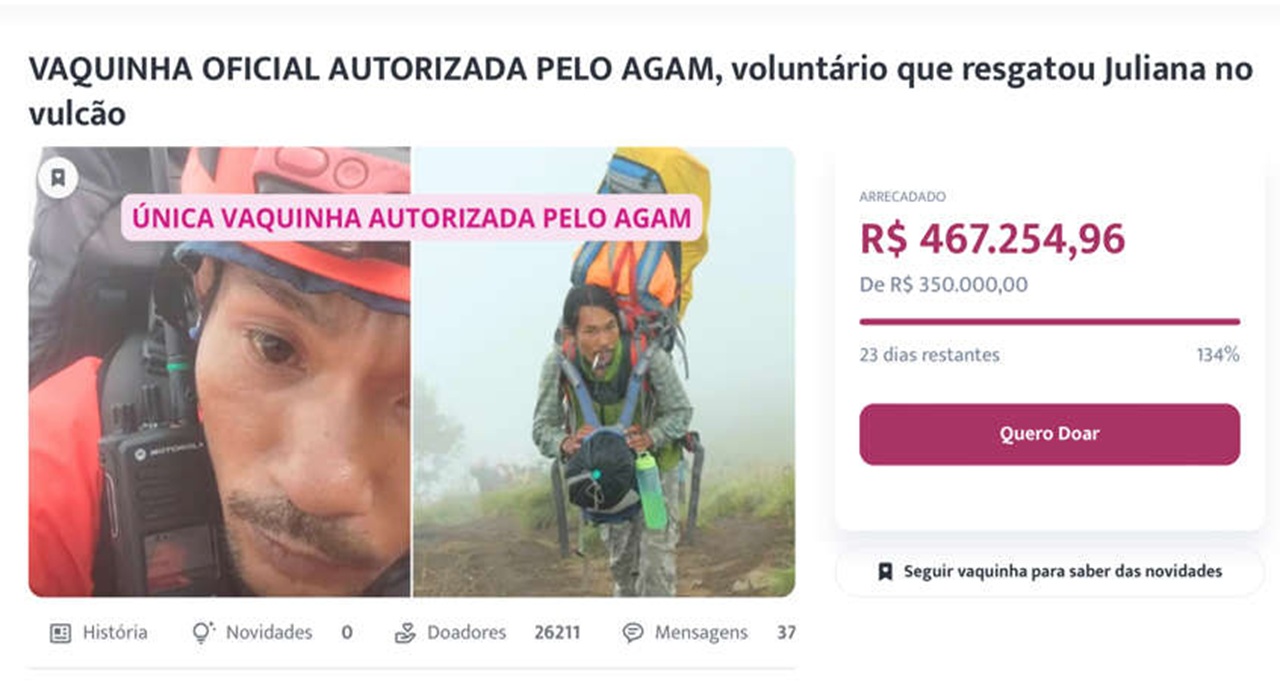 Agam resgatou Juliana e uniu brasileiros em uma corrente de solidariedade