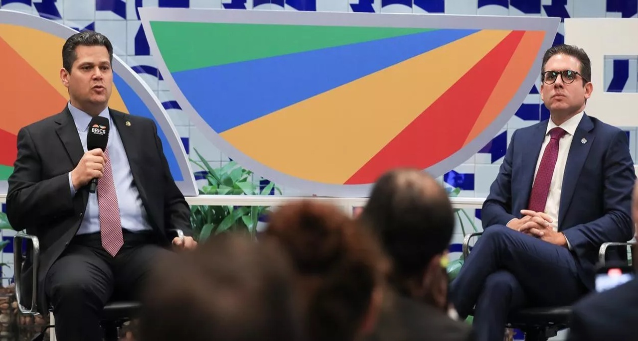 Davi Alcolumbre e Hugo Motta