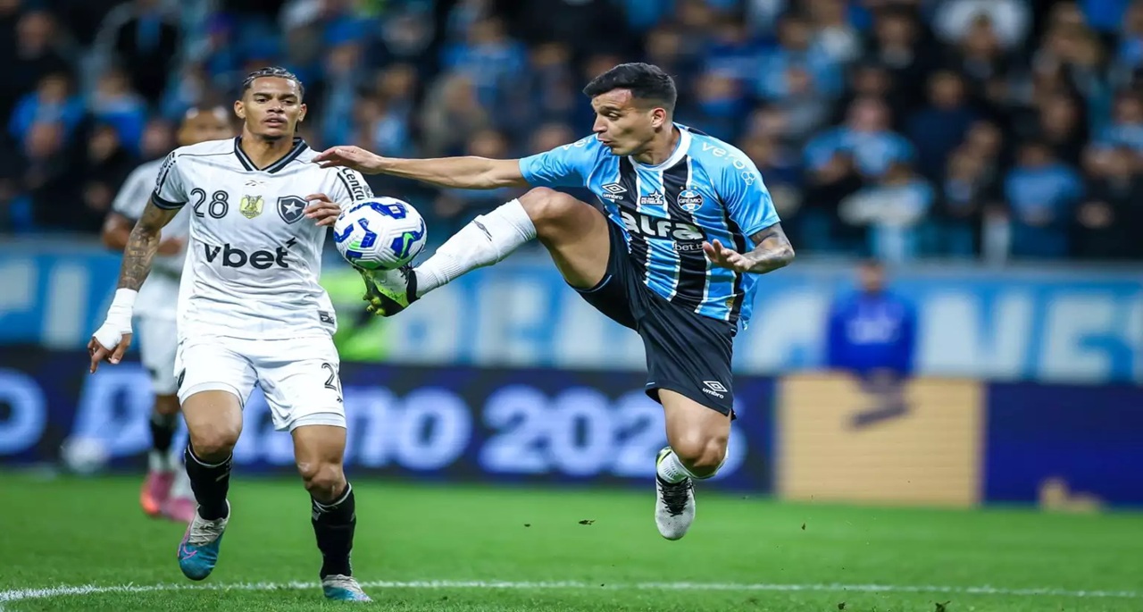 Grêmio empata em 1 a 1 com o Botafogo pelo Campeonato Brasileiro