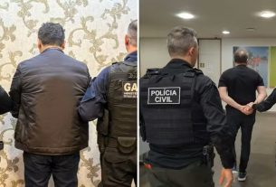 Os dois são alvos de uma operação da Polícia Civil nesta segunda-feira (1º).