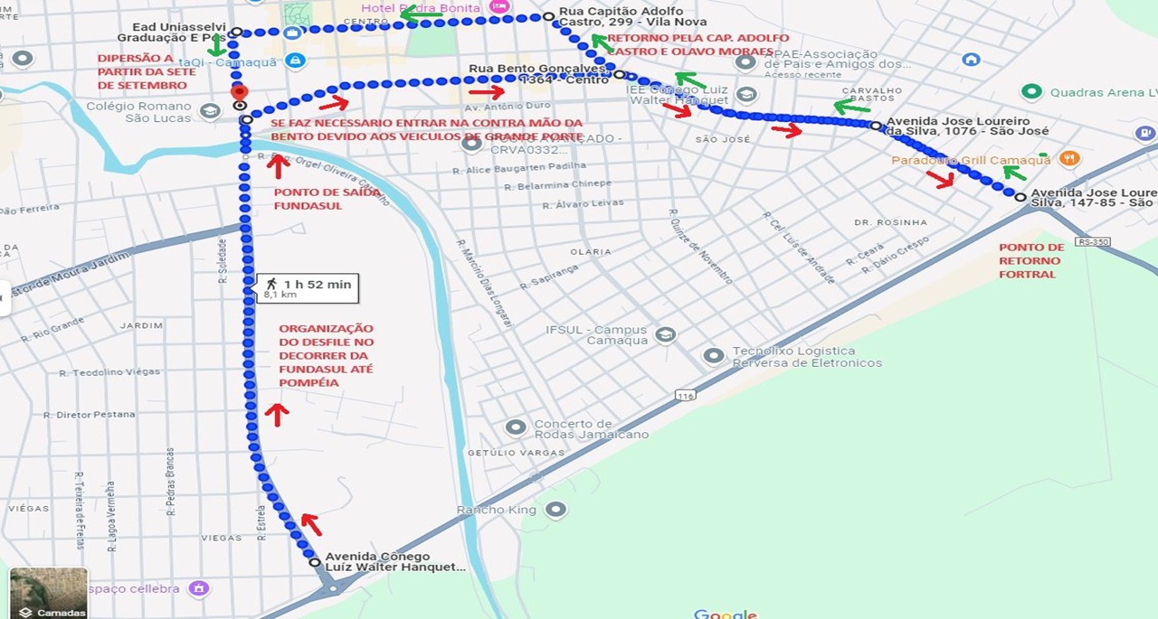 Desfile Farroupilha em Camaquã