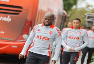 Valencia deixou o Inter após 101 partidas, com 31 gols marcados e seis assistências