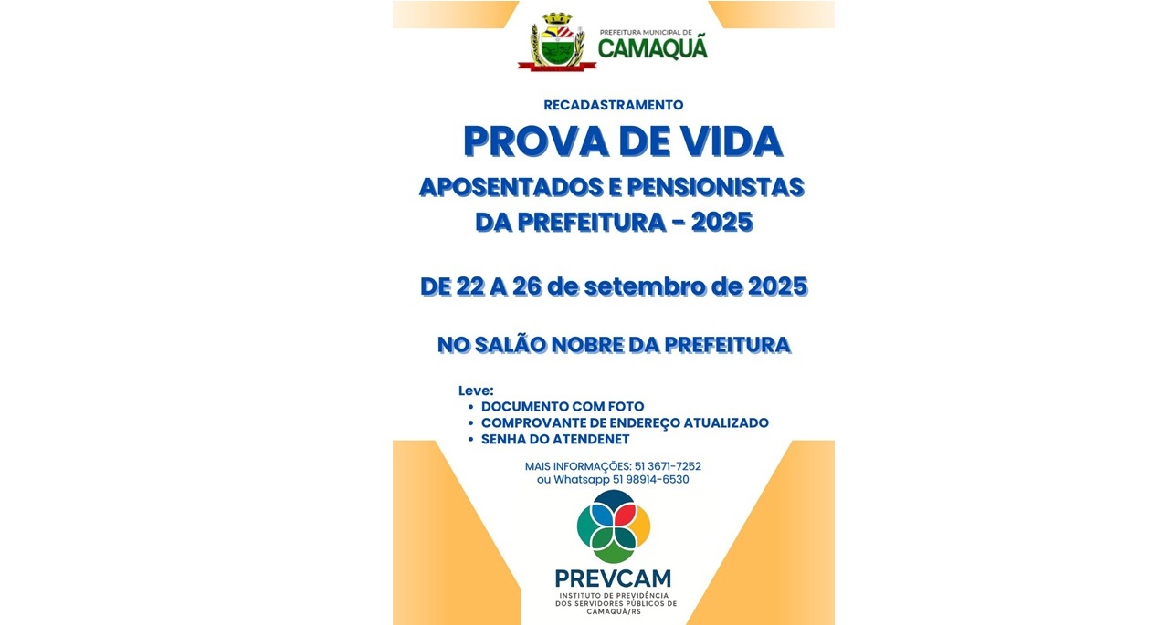 Recadastramento da Prova de Vida