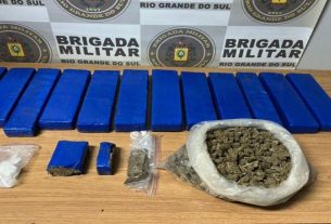 BM prende homem com mais de 11 kg de drogas
