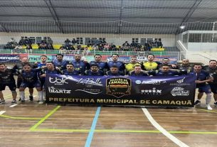 Seleção de Camaquã de Futsal em Santa Vitória do Palmar Out2025