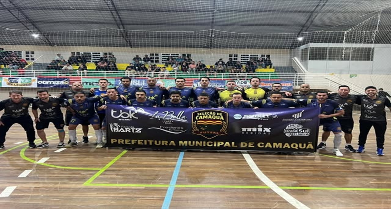 Seleção de Camaquã de Futsal em Santa Vitória do Palmar Out2025